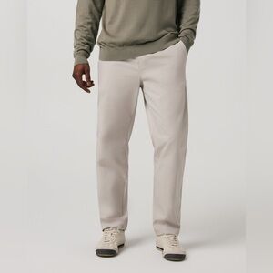 NWT Vuori Cascade Elastic Waist Trouser Classic Fit 30" in Pewter